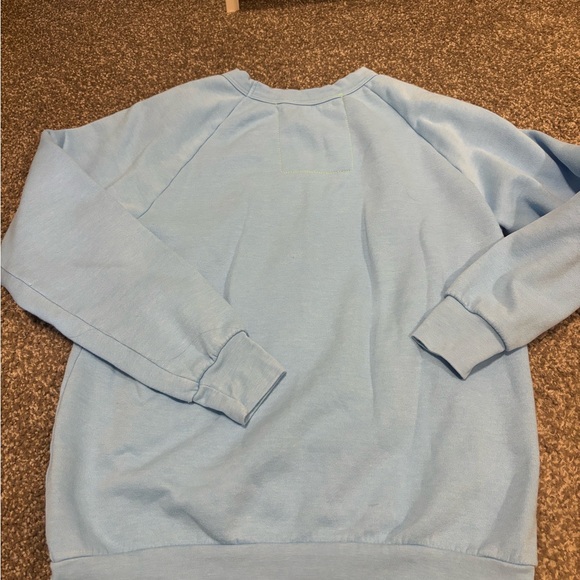 Aviator Nation Sky Blue Lightning Bolt Sweatshirt - Picture 4 of 5
